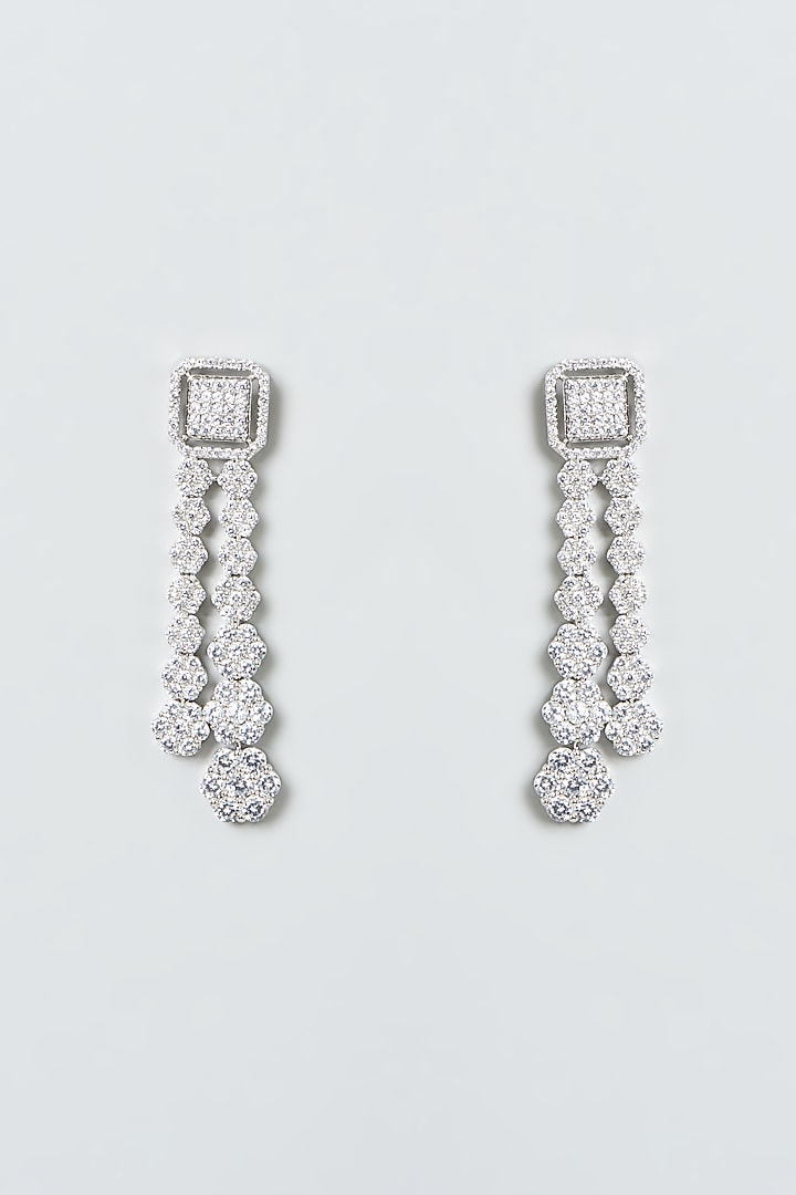 White Finish Zircon Necklace Set by Aster at Pernia's Pop Up Shop